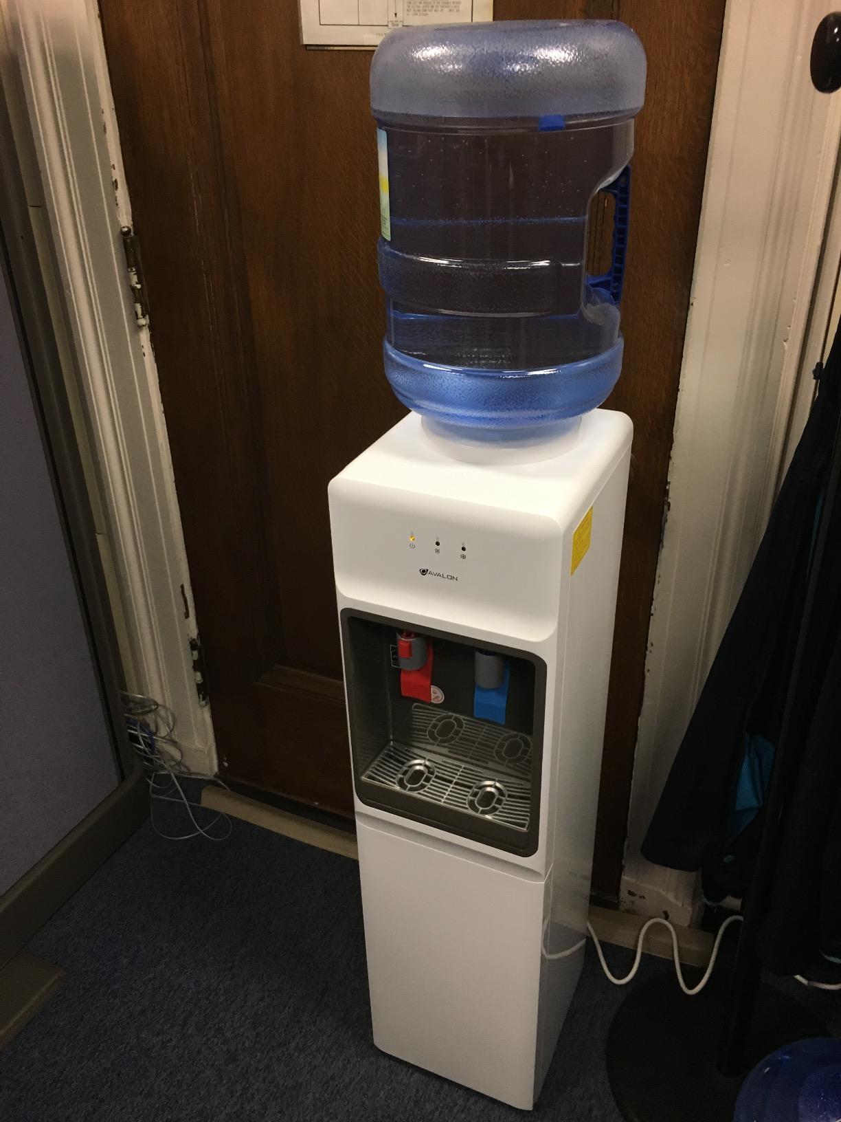 Avalon Top Loading Water Cooler Dispenser - Hot & Cold Water, Child Safety Lock, Innovative Slim Design, Holds 3 or 5 Gallon Bottles - UL Listed customer photo 2