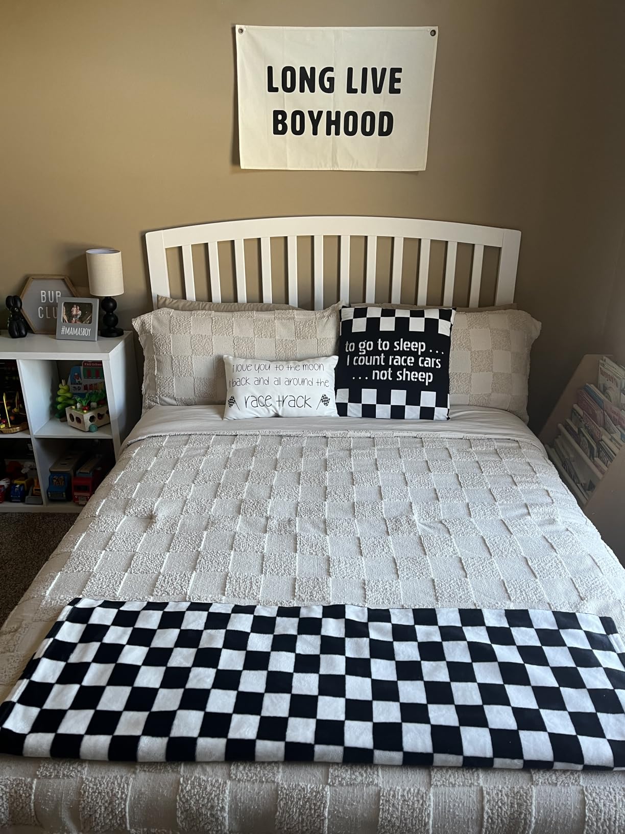 AFI, Richmond Slatted Queen Solid Wood Headboard, White customer photo 1