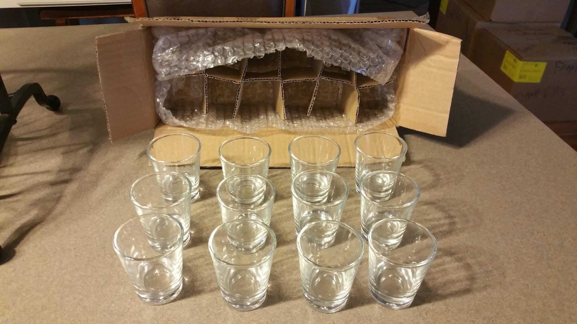 Gmark 12 Pack Clear Shot Glasses Set, 1.5 oz Heavy Base Shot Glass for Tequila, Whiskey, Vodka, Espresso & Liquor Shooters, Commercial Barware & Housewarming Gift GM2011 customer photo 1