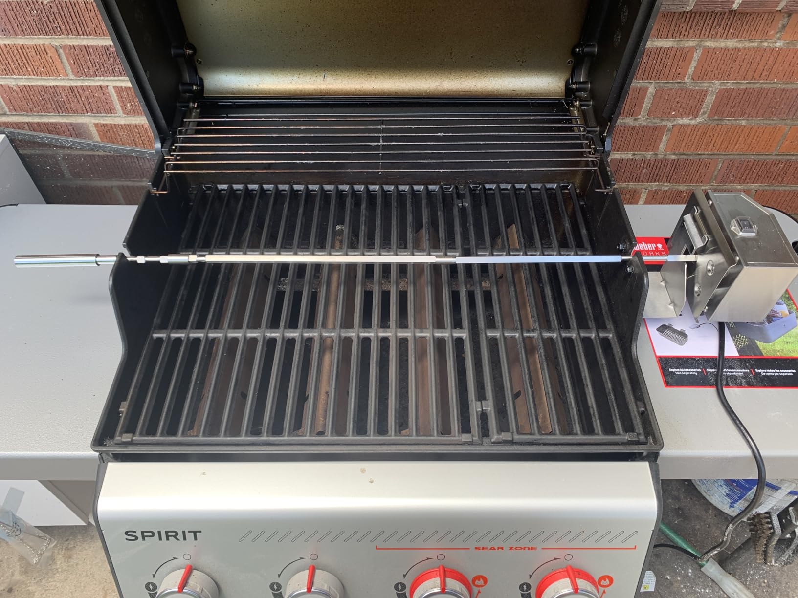 onlyfire Stainless Steel Rotisserie Kit for Weber Spirit 200/300 Series customer photo 2
