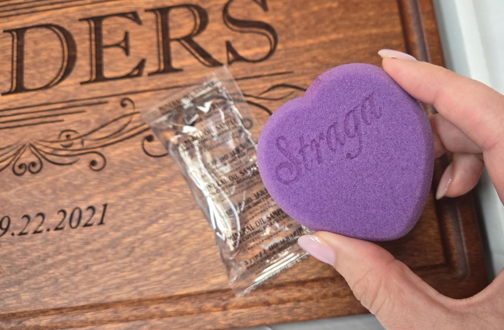 Personalized Wedding Gifts for Couple, Straga Custom Cutting Board Wood Engraved with Names & Date, Bridal Shower, Engagement, Anniversary & Housewarming Present, Handmade Charcuterie customer photo 2