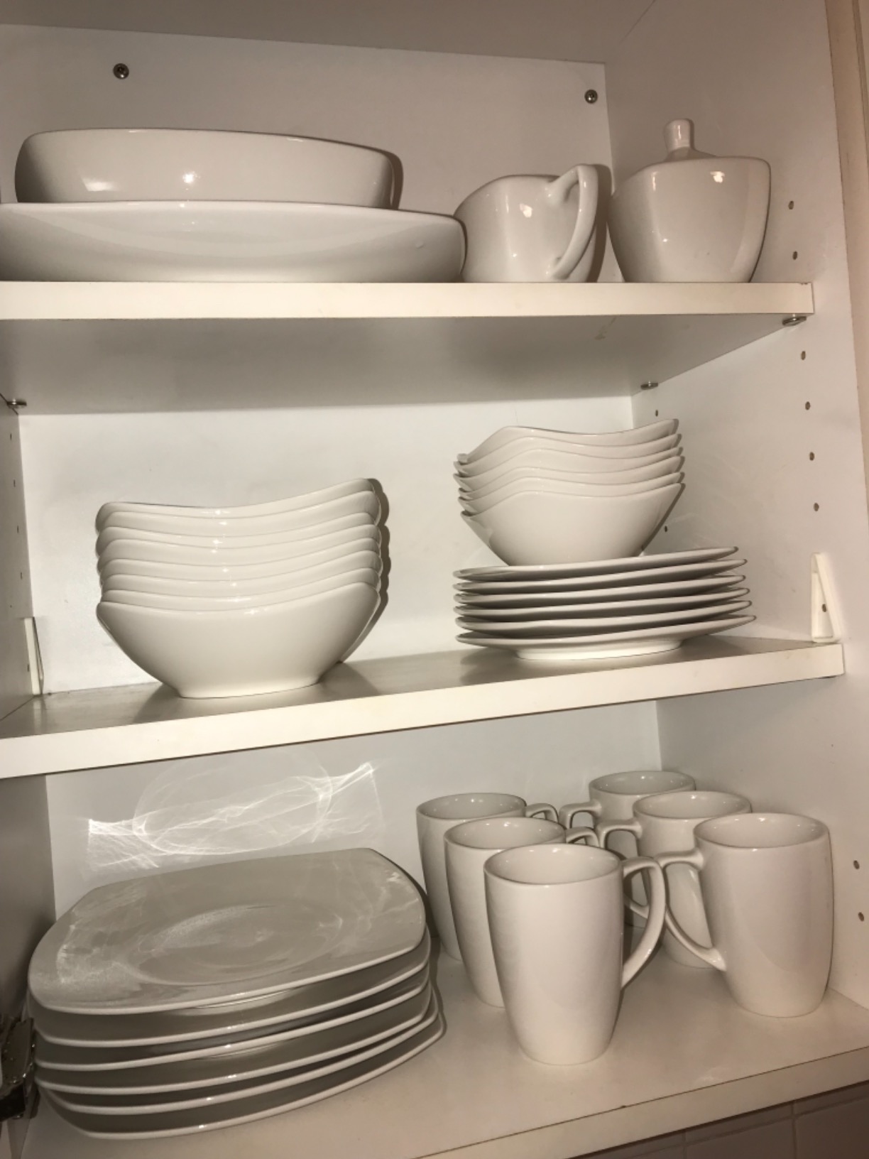 Gibson Home Ogalla 30-Piece Dinnerware Set – Porcelain, Chip & Scratch Resistant, White - Service for 6 customer photo 2