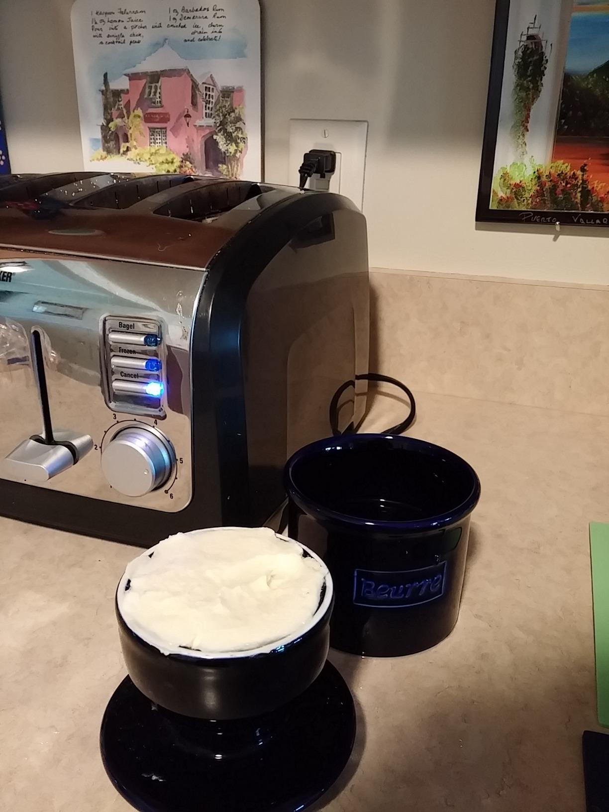 Butter Bell Crock by L. Tremain French Ceramic Butter Keeper, White Matte customer photo 1