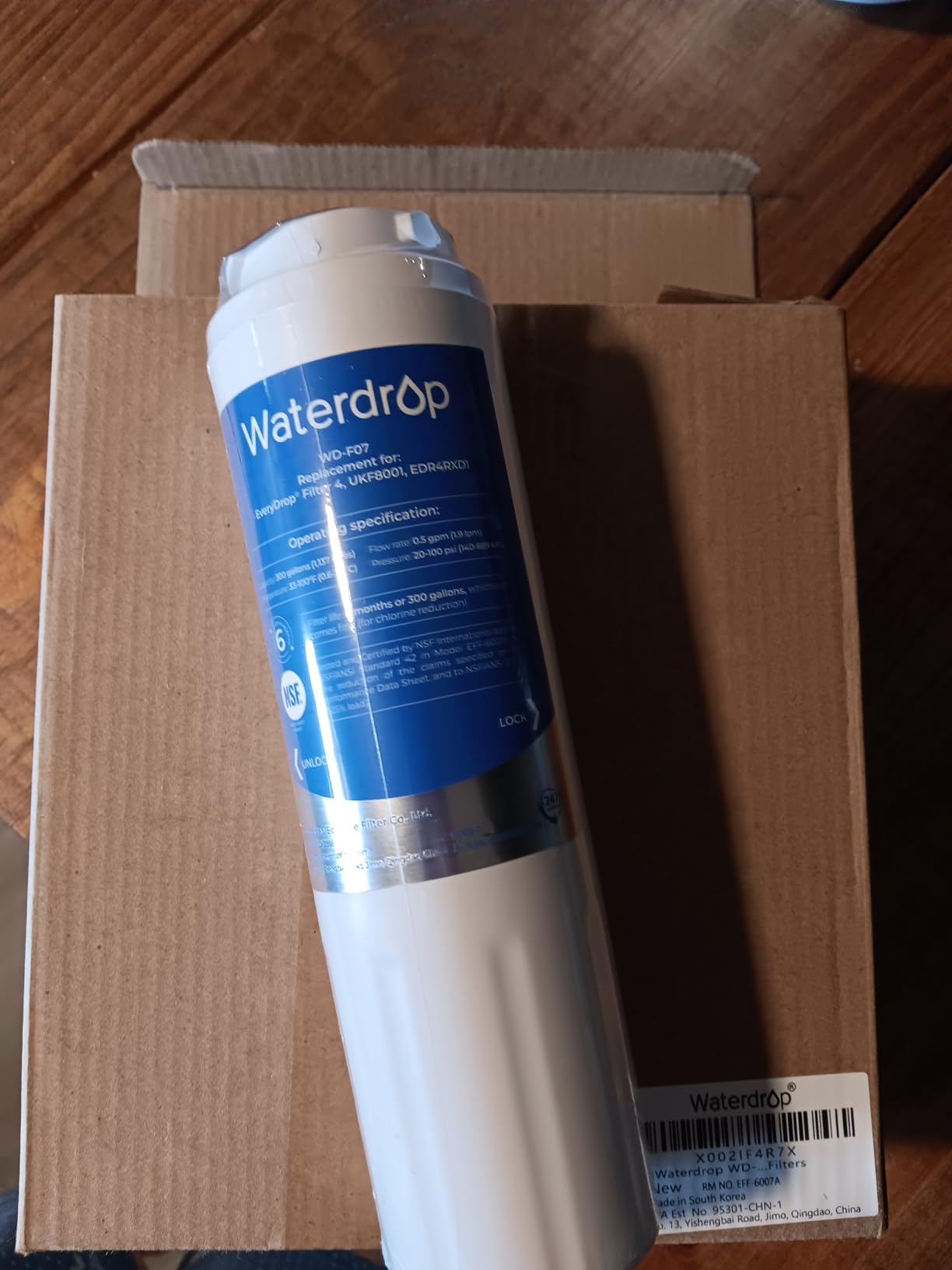 Waterdrop EDR4RXD1 Water Filter Replacement for EveryDrop® Filter 4, 3 Pack customer photo 2