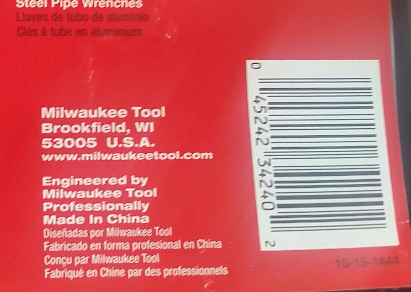 Milwaukee 48-22-7314 CHEATER Adaptable Pipe Wrench customer photo 2