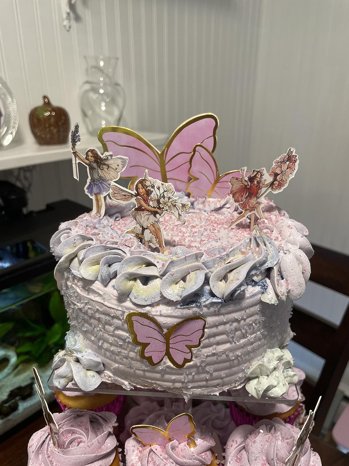 Jusalpha Large 4 Tier Square Acrylic Cupcake Stand, Cake Stand customer photo 2