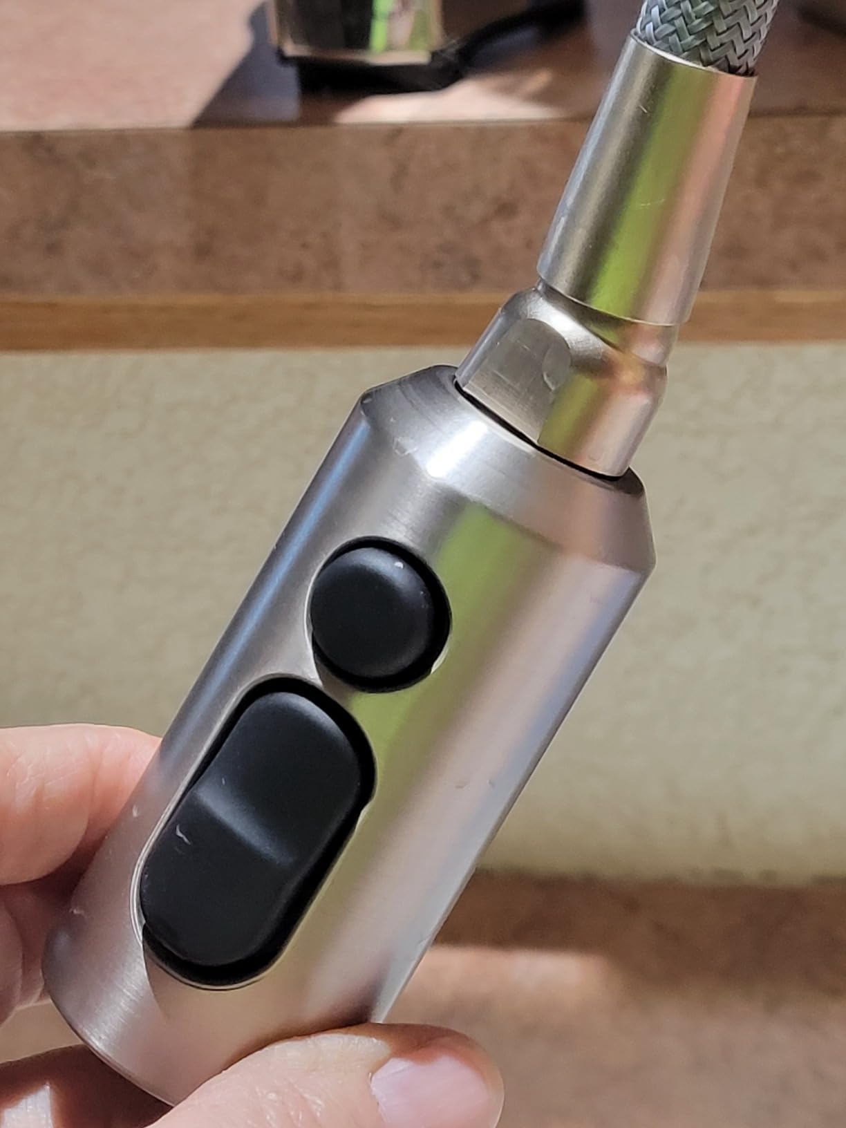 Moen Align Spot Resist Stainless Pulldown Kitchen Faucet, Single Hole, Modern Spring Style with Pre-Rinse and Power Boost Pull Down Sprayer, Easy Installation, 5923SRS customer photo 2