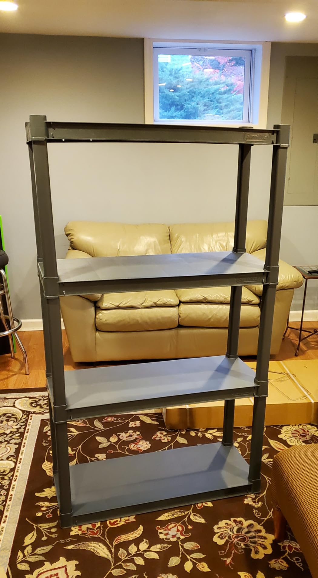 Sterilite 5 Shelf Unit, Heavy-Duty Plastic Storage & Utility Shelving Rack customer photo 1