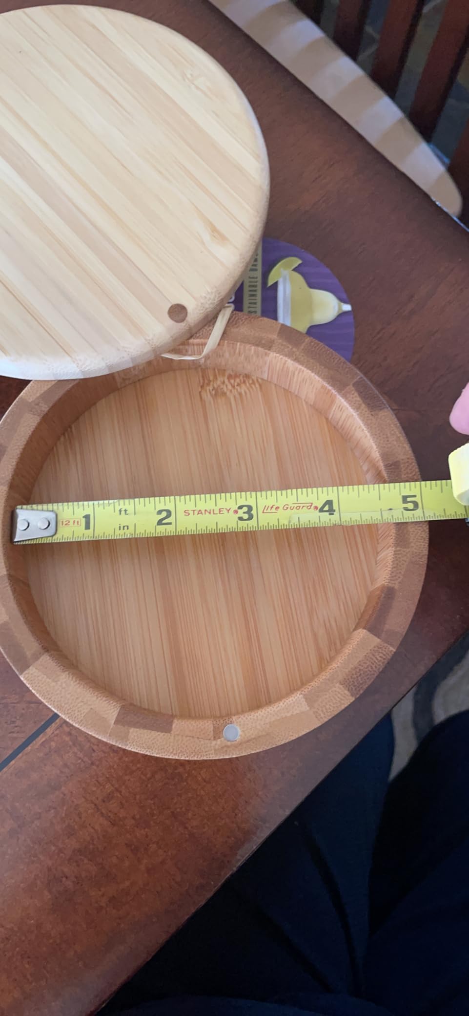 Totally Bamboo Margarita Salt Rimmer – Eco-Friendly Bamboo Glass Rimmer with Swivel Lid and Magnetic Closure | Cocktail Bar Tool for Margaritas and More customer photo 1