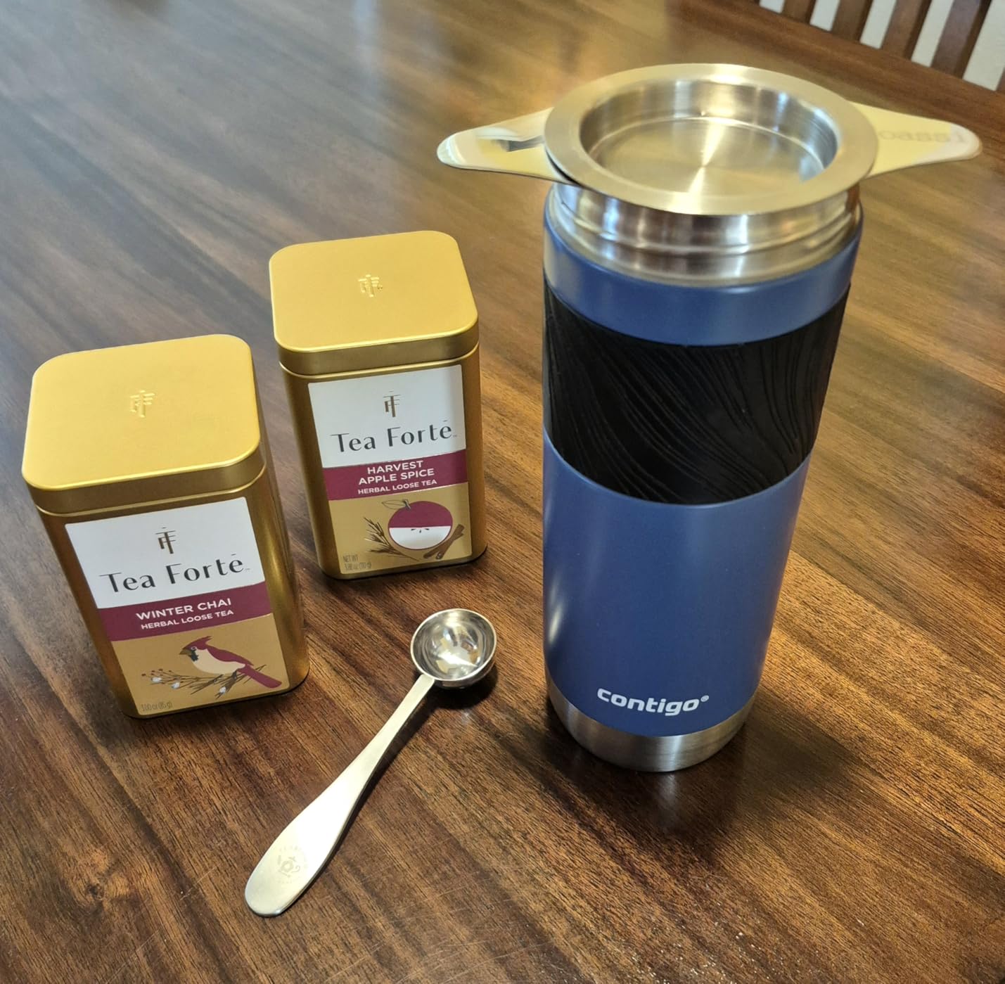 Extra Fine 18/8 Stainless Steel Tea Infuser Mesh Strainer with Large Capacity & Perfect Size Double Handles for Hanging on Teapots, Mugs, Cups to Steep Loose Leaf Tea and Coffee customer photo 1