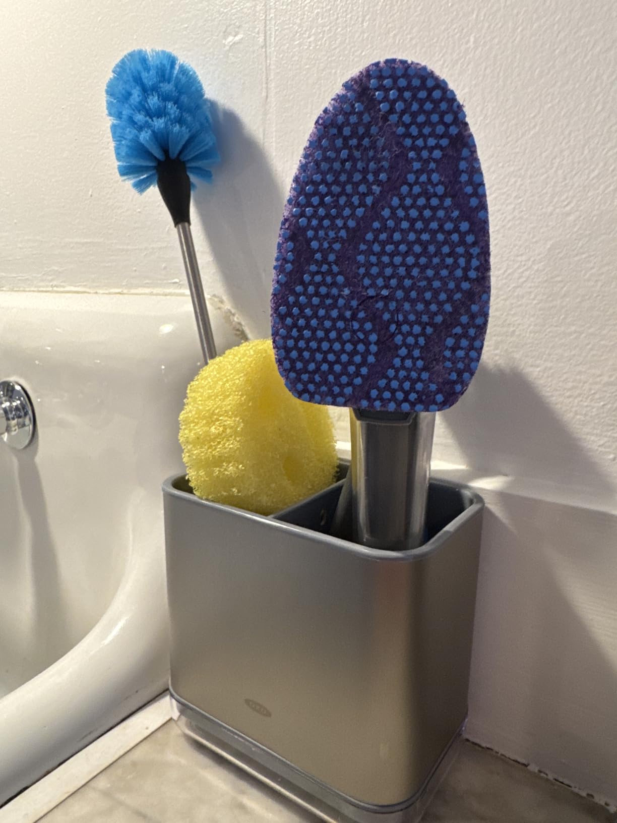 OXO Good Grips Stainless Steel Sink Organizer Caddy & Sponge Holder customer photo 2