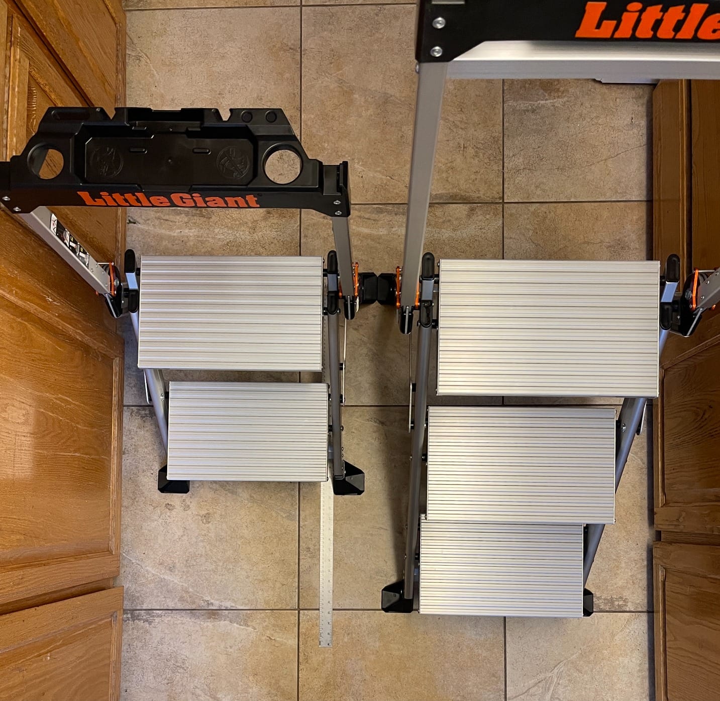 Little Giant Jumbo Step 3-Step Foldable 2.2 ft Aluminum Stool, 11903 customer photo 2