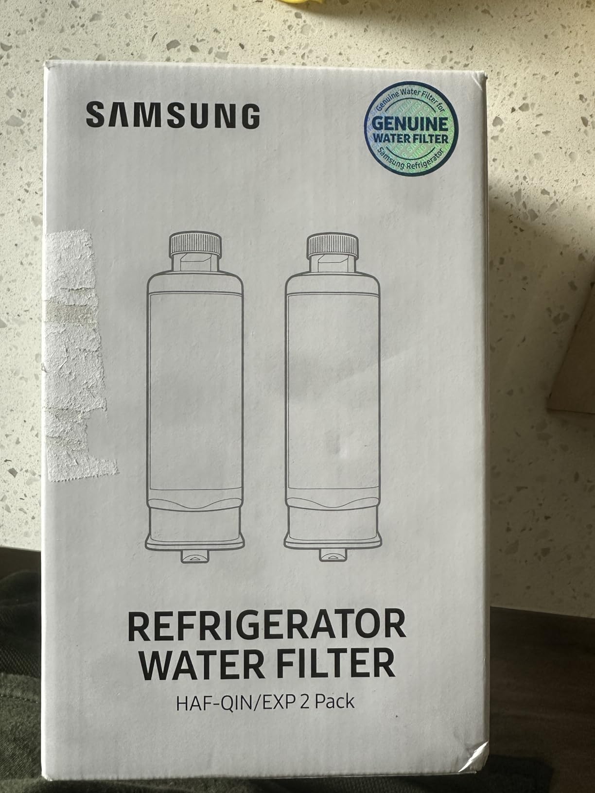 Samsung HAF-QIN/EXP Genuine Refrigerator Water Filter, Reduces 99% of Harmful Contaminants for Clean, Clear Drinking Water, 6-Month Life, Easy Install, Pack of 1 customer photo 2