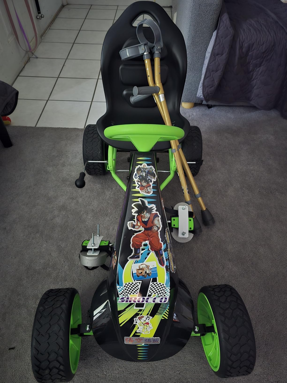 hauck Sirocco Go Kart Kids Pedal Racing Ride-On for Ages 4-12, Pink customer photo 1