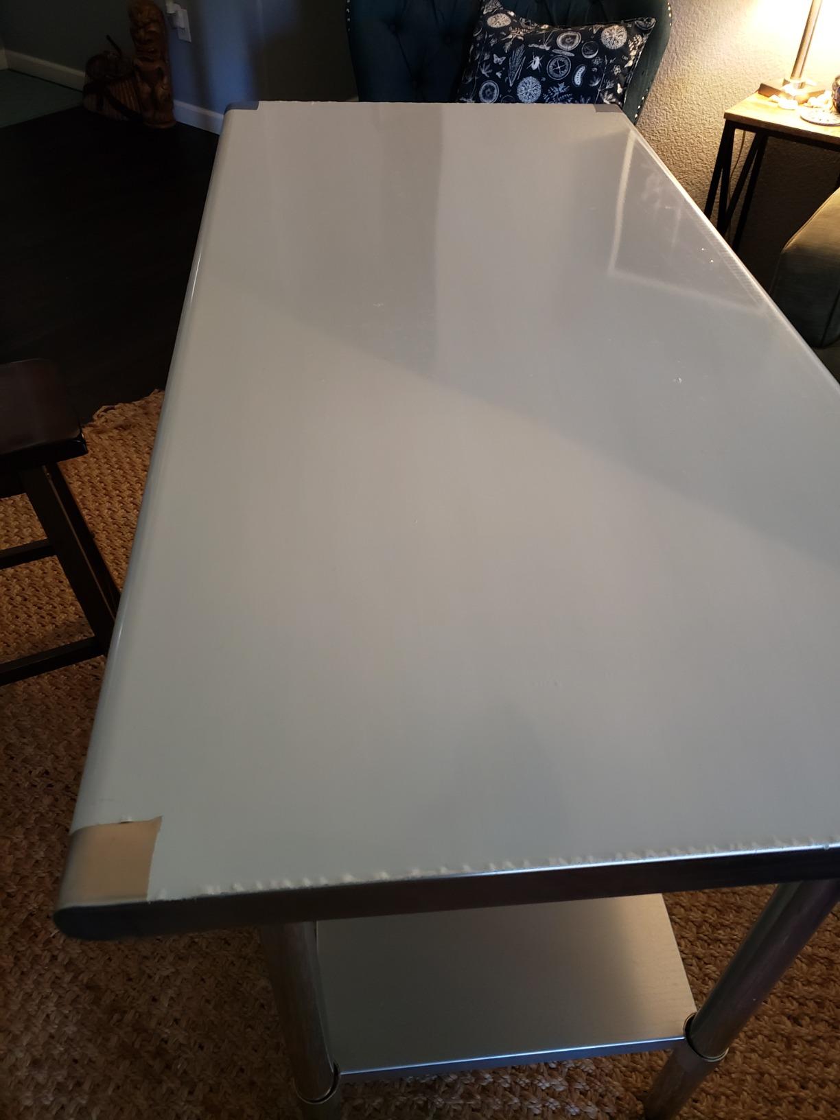 Kitchen Work Table Stainless Steel Metal Commercial NSF Scratch Resistent And Antirust Work Table With Adjustable Toot,24 X 48 Inches customer photo 1