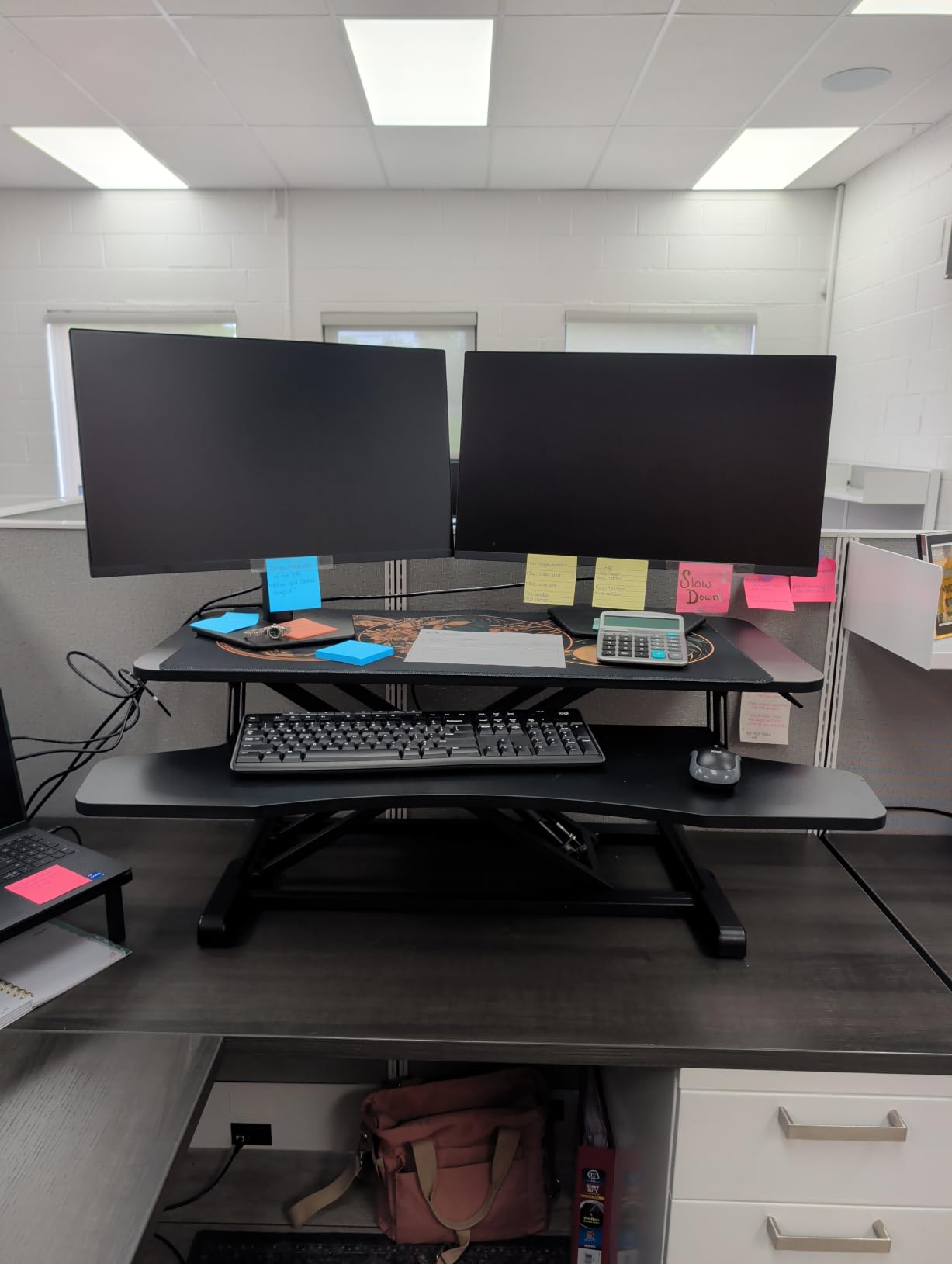 VIVO Black 32 in Standing Desk Converter, DESK-V000K customer photo 2