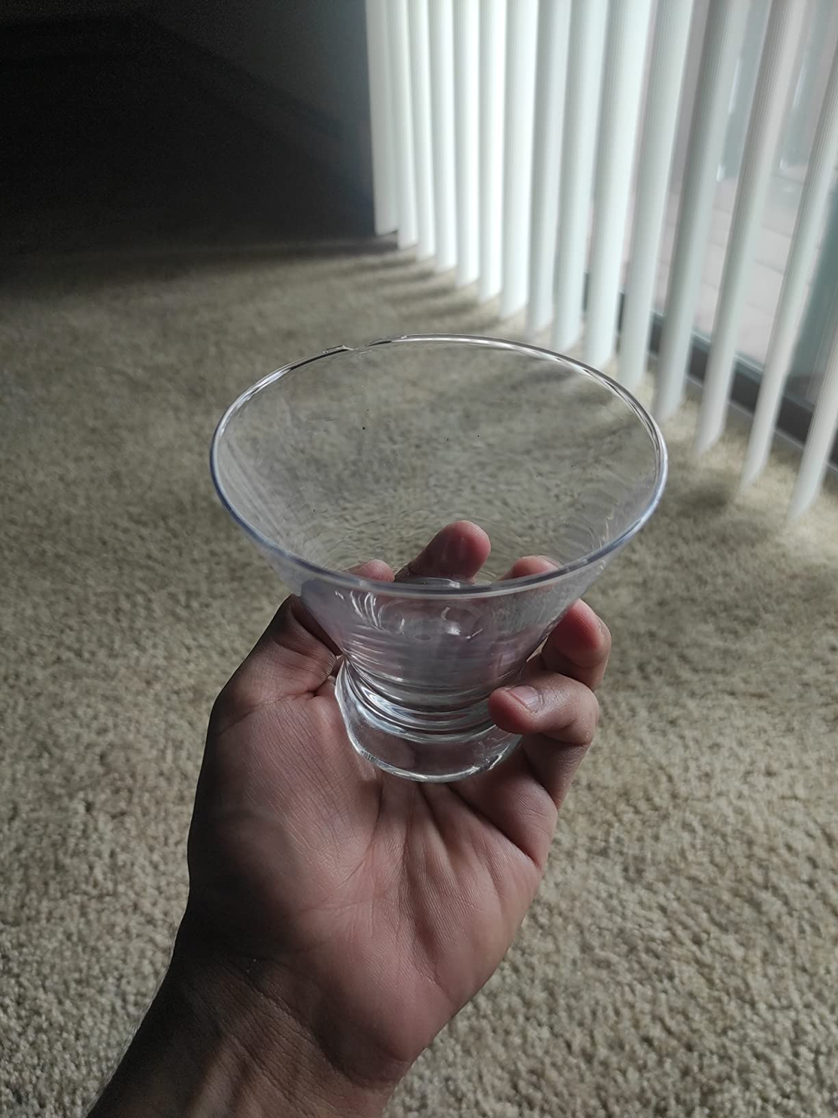 JoyJolt Afina Stemless Martini Glasses Set of 4, 8.5oz Liquor Drinking Glasses for Cocktail and Margarita, Bar Glass Cups, Glass Dessert Cups customer photo 1