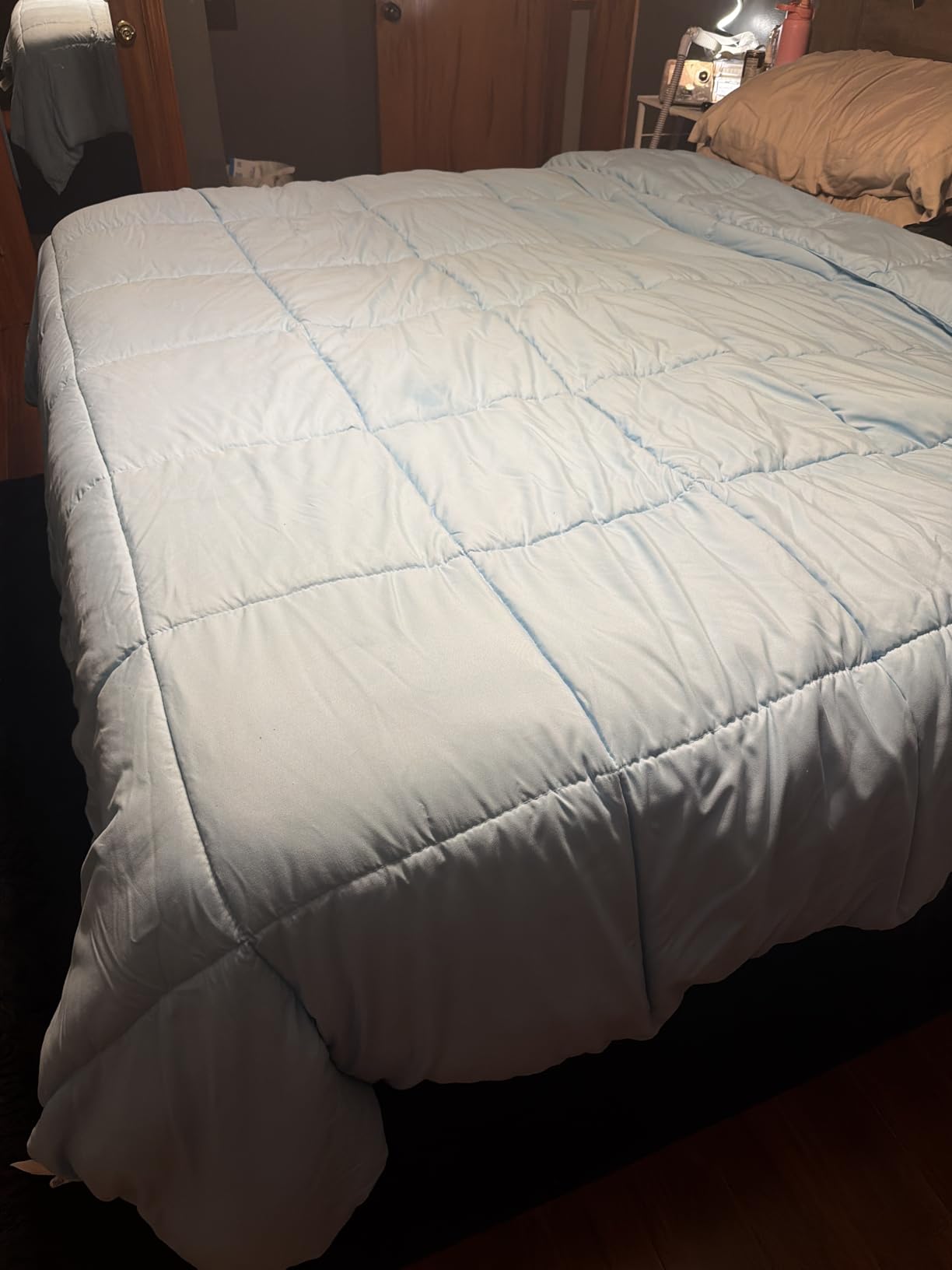 Beckham Hotel Collection Full/Queen Size Comforter - 1600 Series Down Alternative Home Bedding & Duvet Insert - Cream customer photo 2