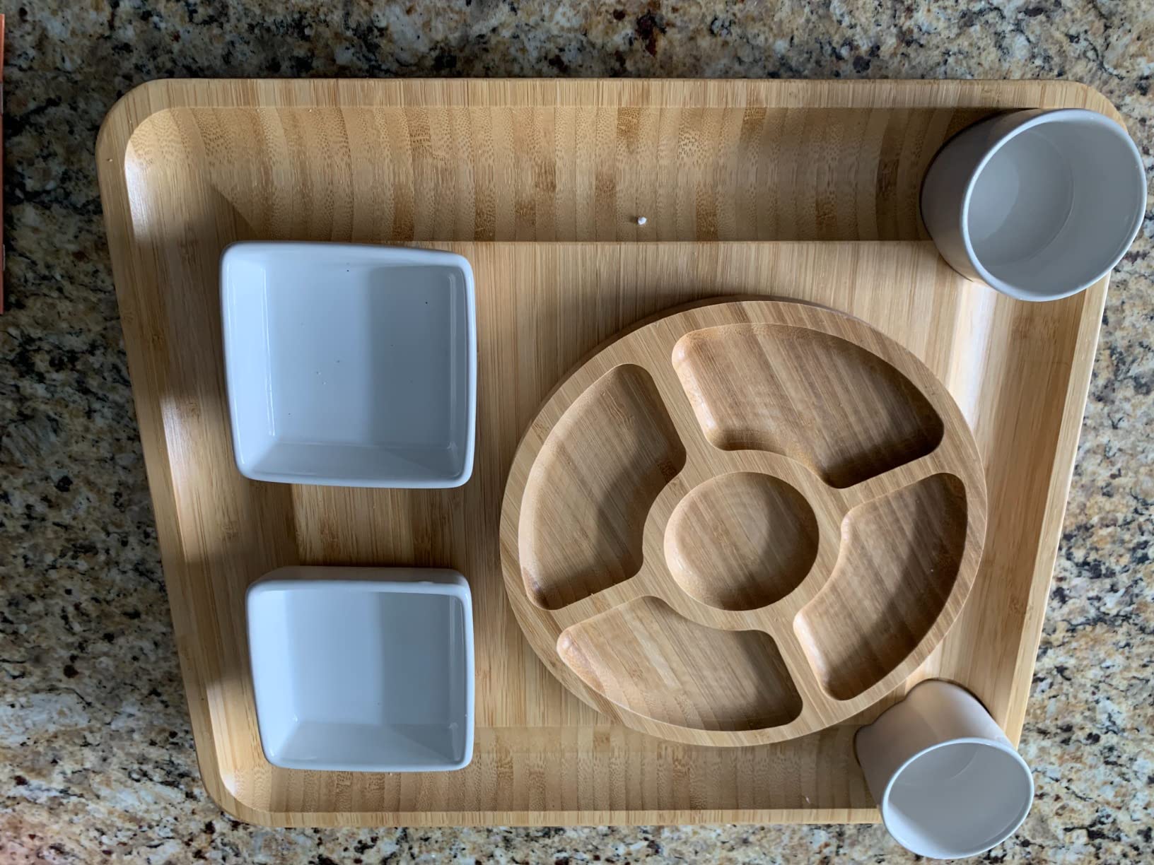 Bamboo Charcuterie Board Gift Set – Housewarming Gift for New Home, Wedding & Bridal Shower Gifts | Large Cheese Board with Hidden Drawers, Knives & Bowls | Perfect for Couples, Hosts & Housewarming customer photo 1