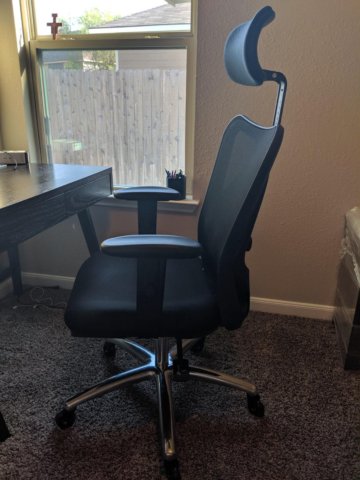 Duramont Ergonomic Office Chair | Adjustable Desk Chair with Lumbar Support and Rollerblade Wheels | High Back Chair with Breathable Mesh | Thick Seat Cushion customer photo 2
