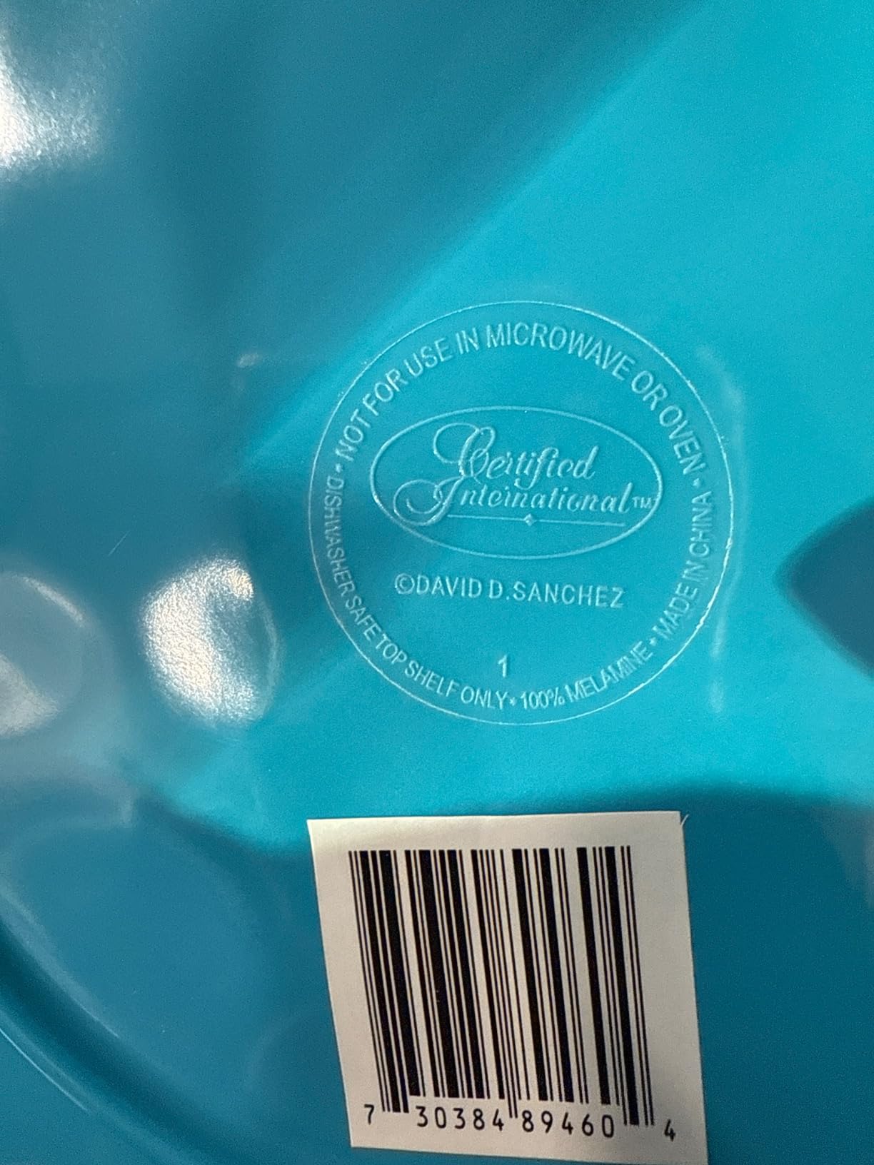 Radiance Teal 12pc Melamine Dinnerware Set – Service for 4 Plates and Bowls Set, Outdoor Dinnerware, Coastal Dishes, Unbreakable, Dishwasher Safe, Heavyweight Melamine, Rustic Look customer photo 1
