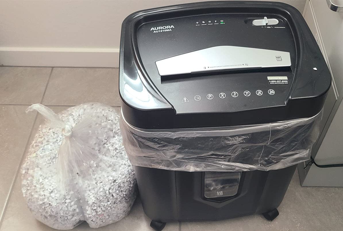 Aurora AU1210MA Professional Grade High Security 12-Sheet Micro-Cut Paper/CD and Credit Card/ 60 Minutes Continuous Run Time Shredder customer photo 2