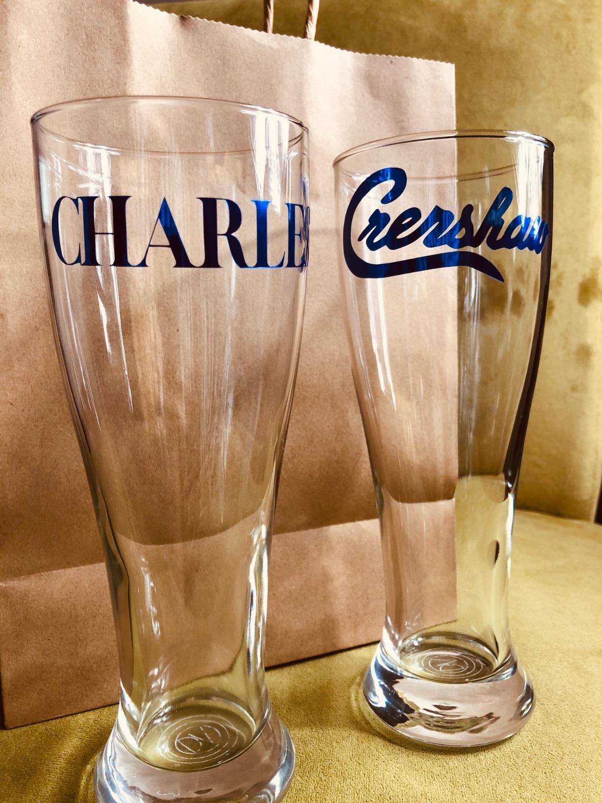 DU VINO USA Made Nucleated Pilsner Glasses- Etched Beer Glass for Better Head Retention, Aroma and Flavor - 16 oz Craft Beer Glasses for Beer Drinking Bliss - 4 Pack customer photo 2