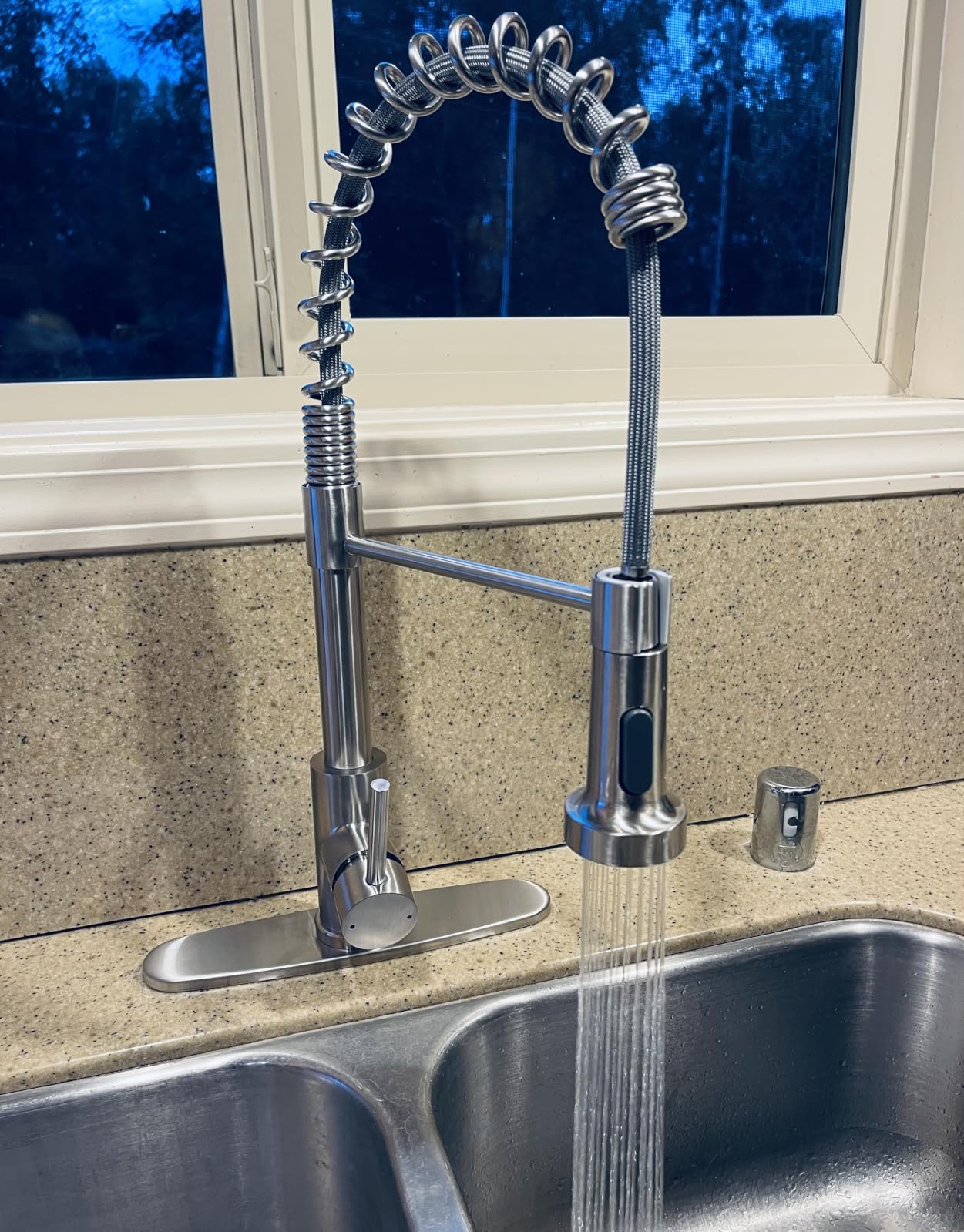 Kitchen Faucet with Pull Down Sprayer Brushed Nickel customer photo 1