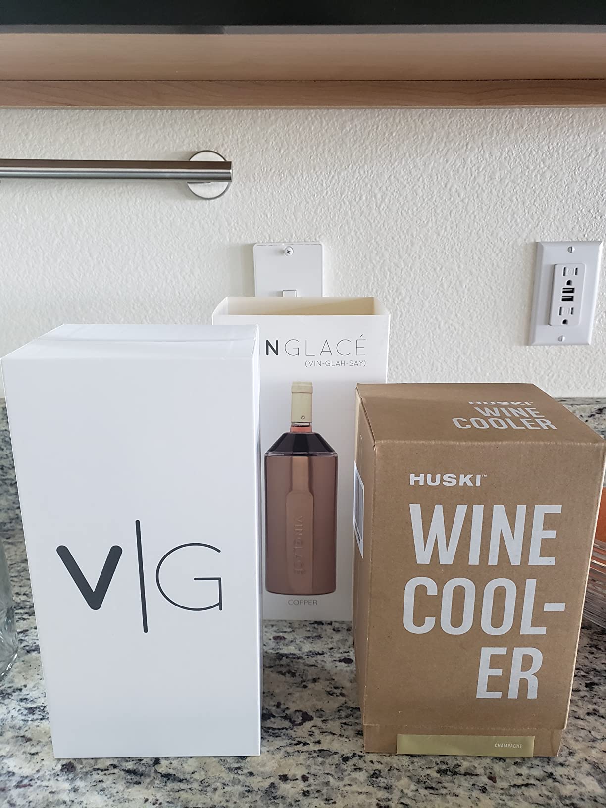 Vinglacé Wine Bottle Chiller- Portable Champagne Insulator- Stainless Steel Wine Cooler Sleeve - Keeps Wine Cold (Stainless Steel) customer photo 2