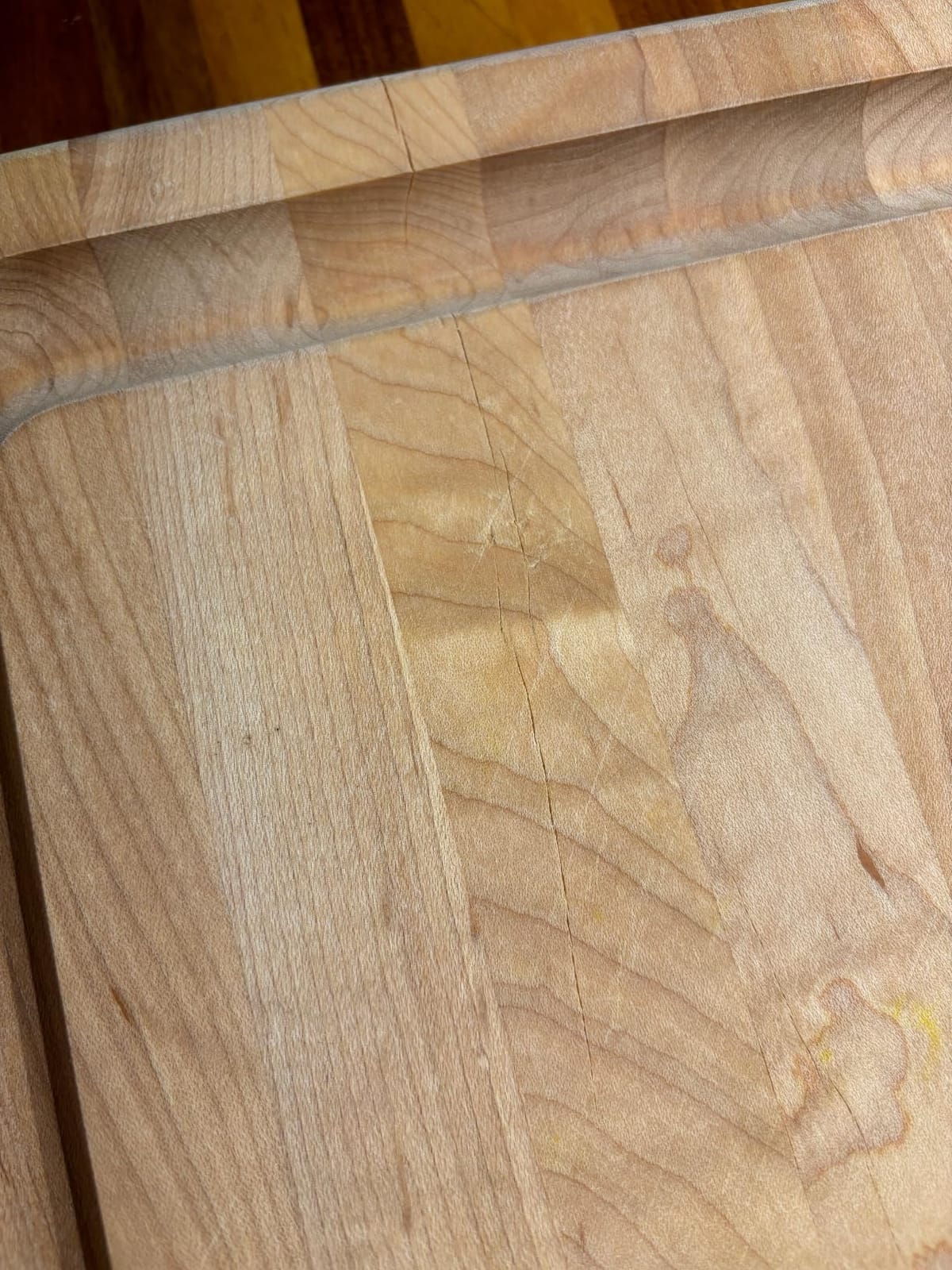 John Boos CB Series Rectangular Wooden Maple Cutting Board 20”x14” – 1.5” Thick, 12-lb Reversible Butcher Block with Rounded Edges, Juice Groove, Edge-Grain & Finger Grips – Made in the USA customer photo 2