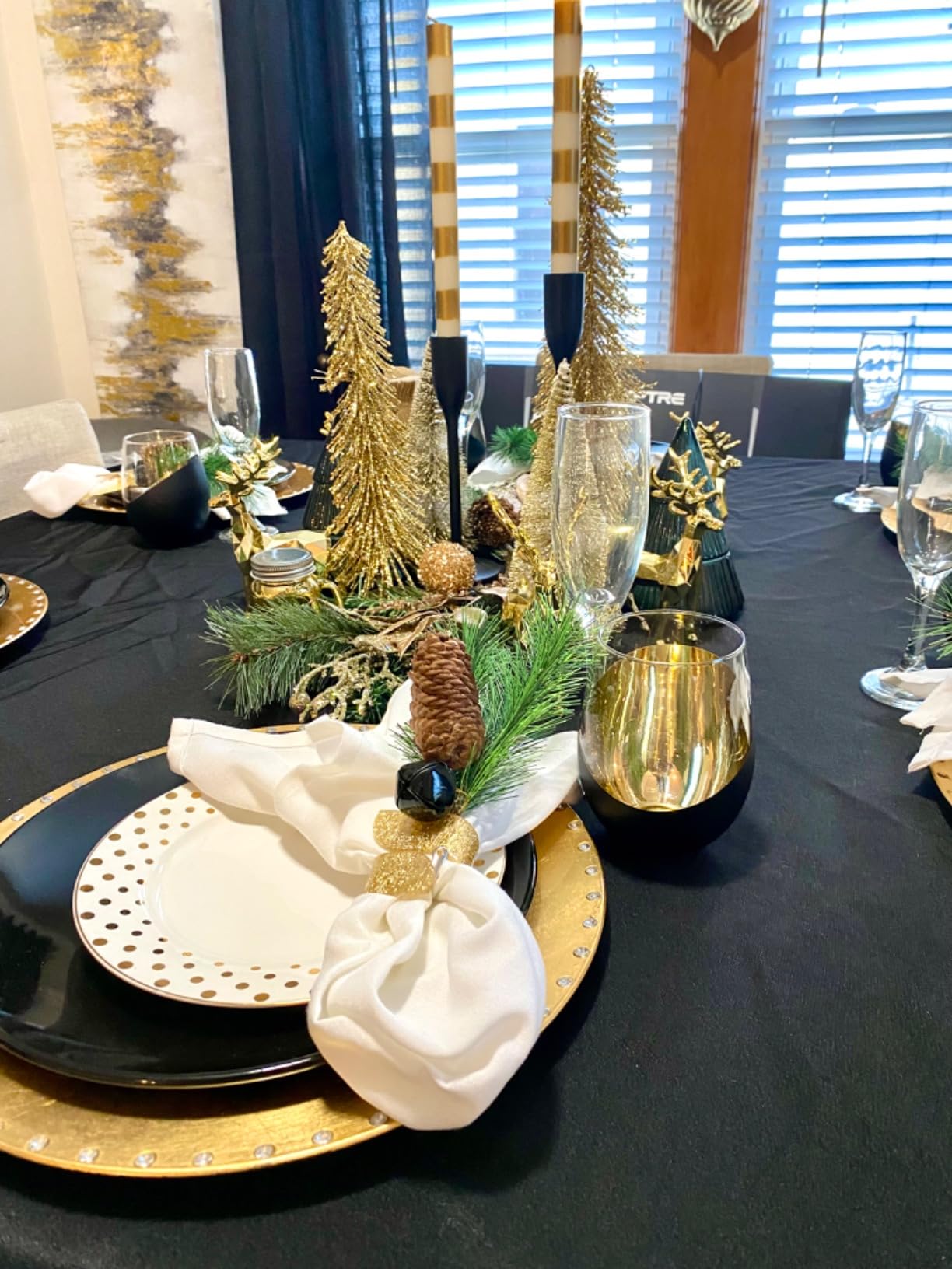 MyGift Stemless Wine Glasses Set of 4 - Copper Accent Modern Barware, Elegant Wedding & Celebration Cups with Luxe Metallic Finish, Dishwasher Safe customer photo 1