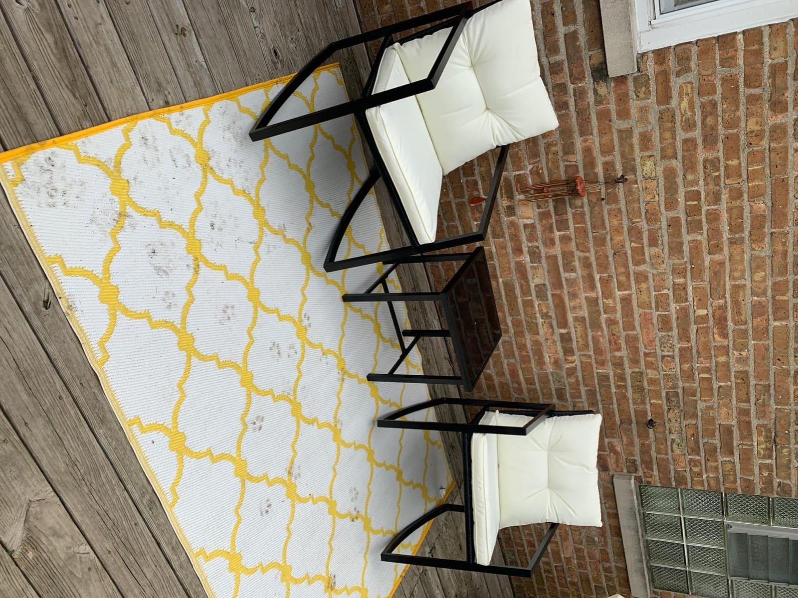 Devoko 3 Pieces Patio Furniture Set Wicker Outdoor Rocking Bistro Chair customer photo 1