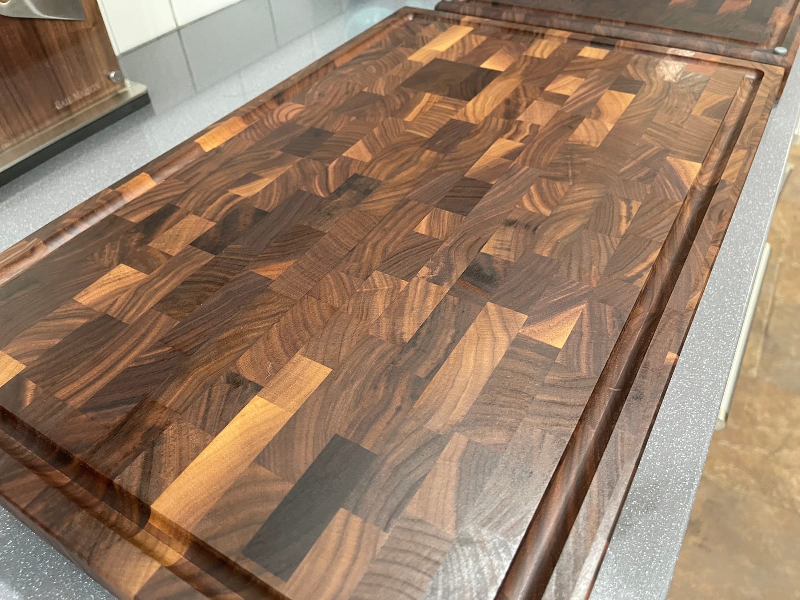 Mevell Large American Black Walnut Cutting Board, Made in USA, Non Toxic customer photo 1