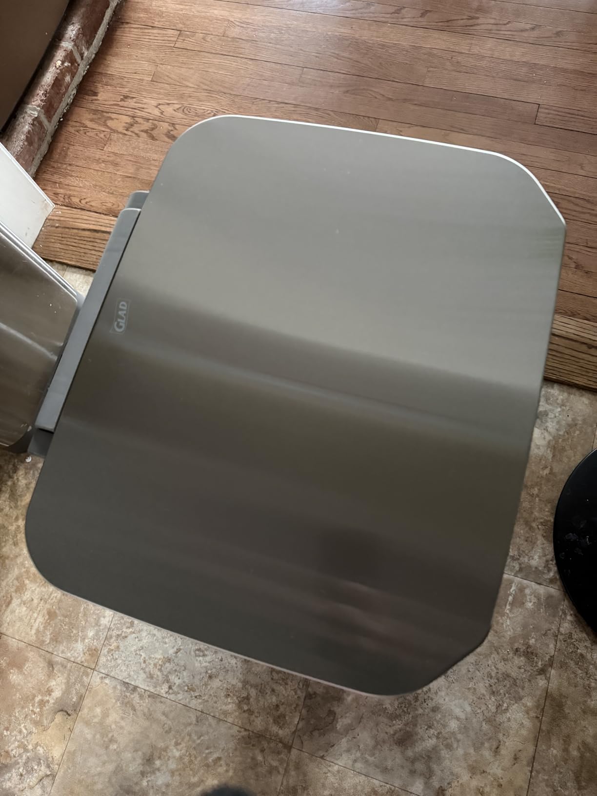 Glad Stainless Steel Trash Can with Clorox Odor Protection, 13 Gallon customer photo 1