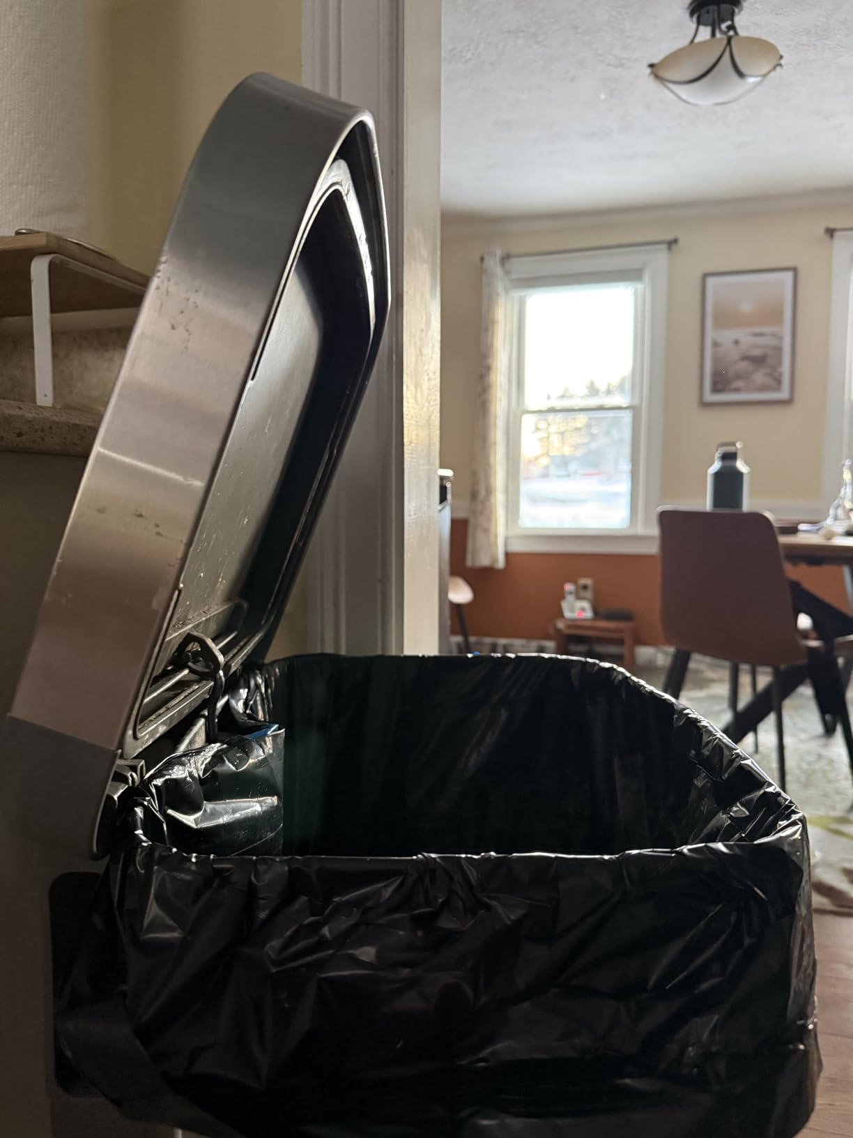 Glad Stainless Steel Trash Can with Clorox Odor Protection, 13 Gallon customer photo 2