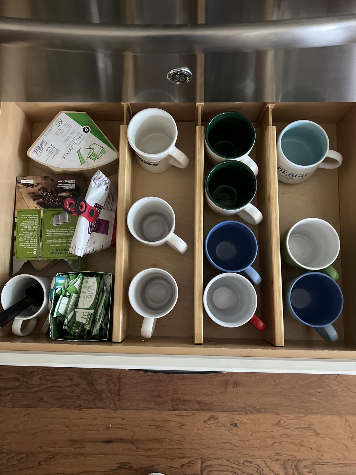 Utoplike 4 Pcs Bamboo Kitchen Drawer Dividers, Large Drawers Organizers customer photo 2