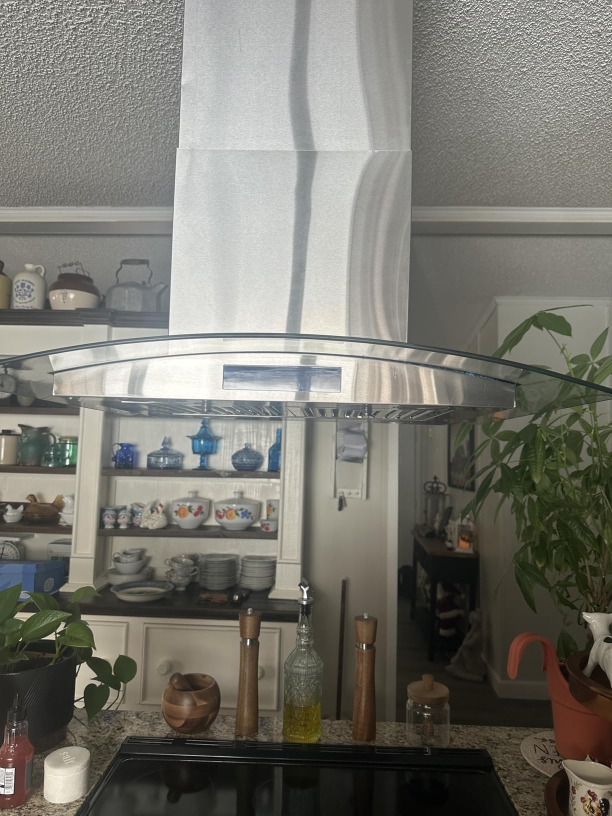 30 in. Lumin Coll 380 CFM Ducted Island Range Hood, LED, Stainless Steel customer photo 1