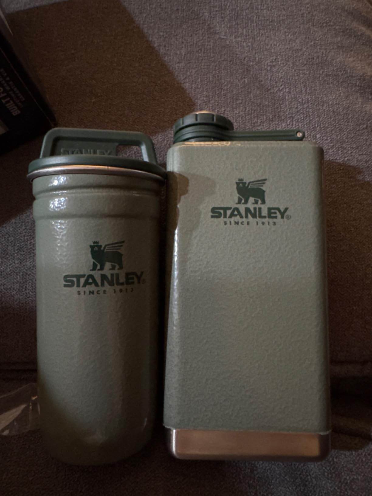 STANLEY Adventure Pre-Party Nesting Shot Glass Set | 4 Shot Glasses in Travel Carrying Case | Insulated Stainless Steel | BPA-Free | Hammertone Green customer photo 1