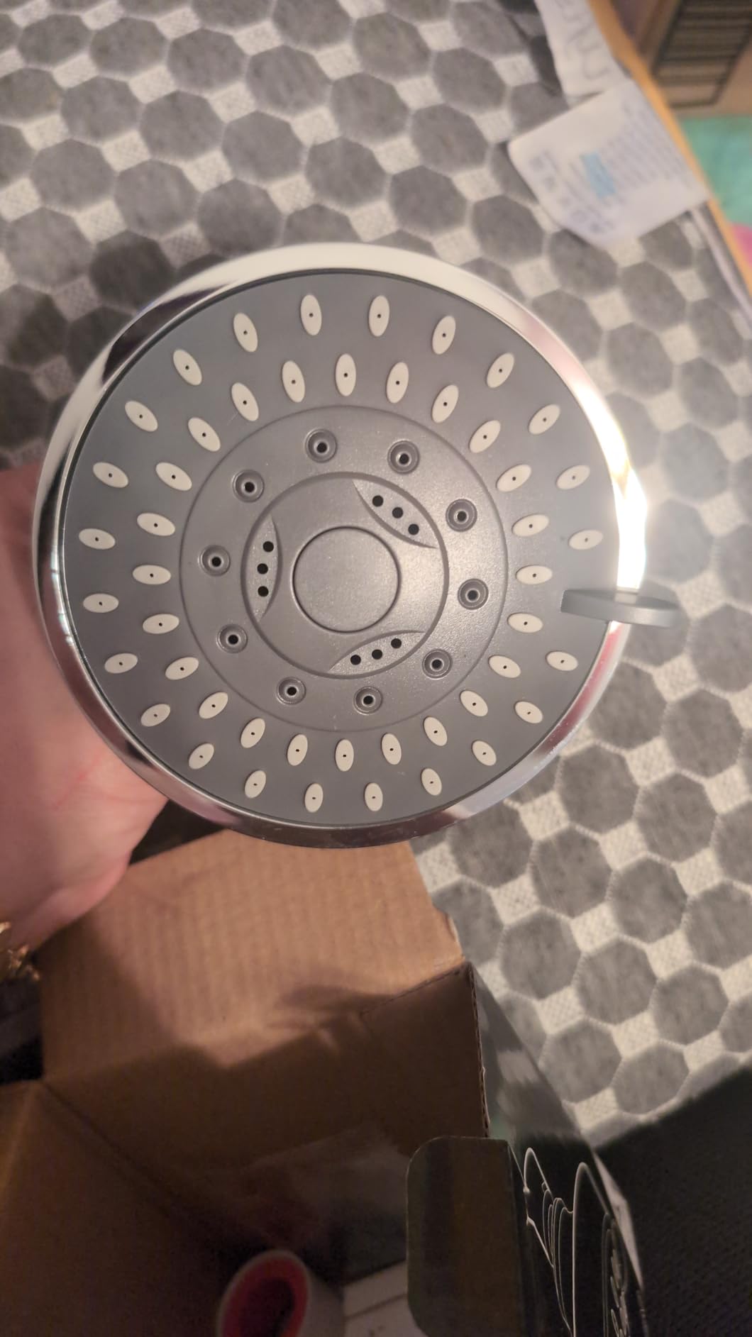 AISOSO High Pressure Rain Shower Head 5 Modes Showerhead 4.1 Inch Chrome customer photo 1