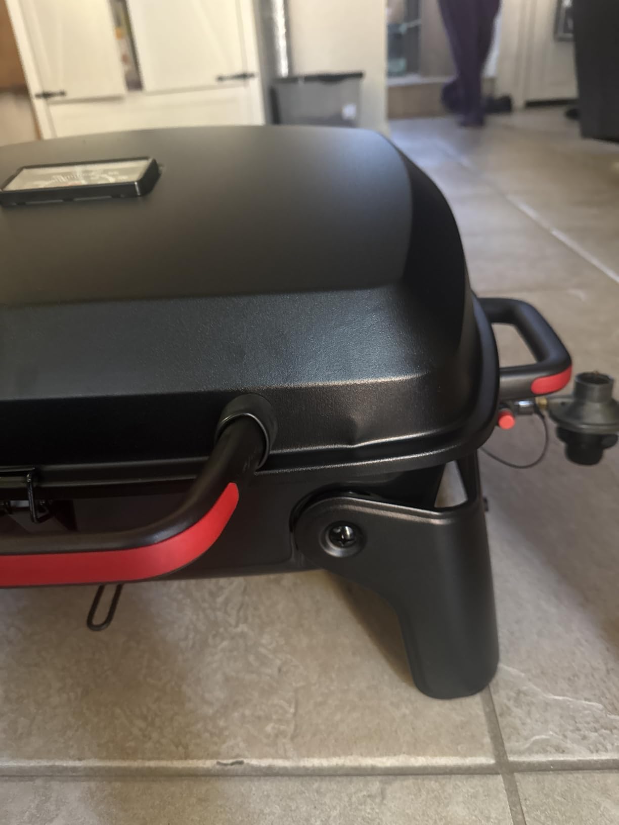 Megamaster Tabletop 1 Burner Gas Grill, Foldable Legs with Warming Rack customer photo 1