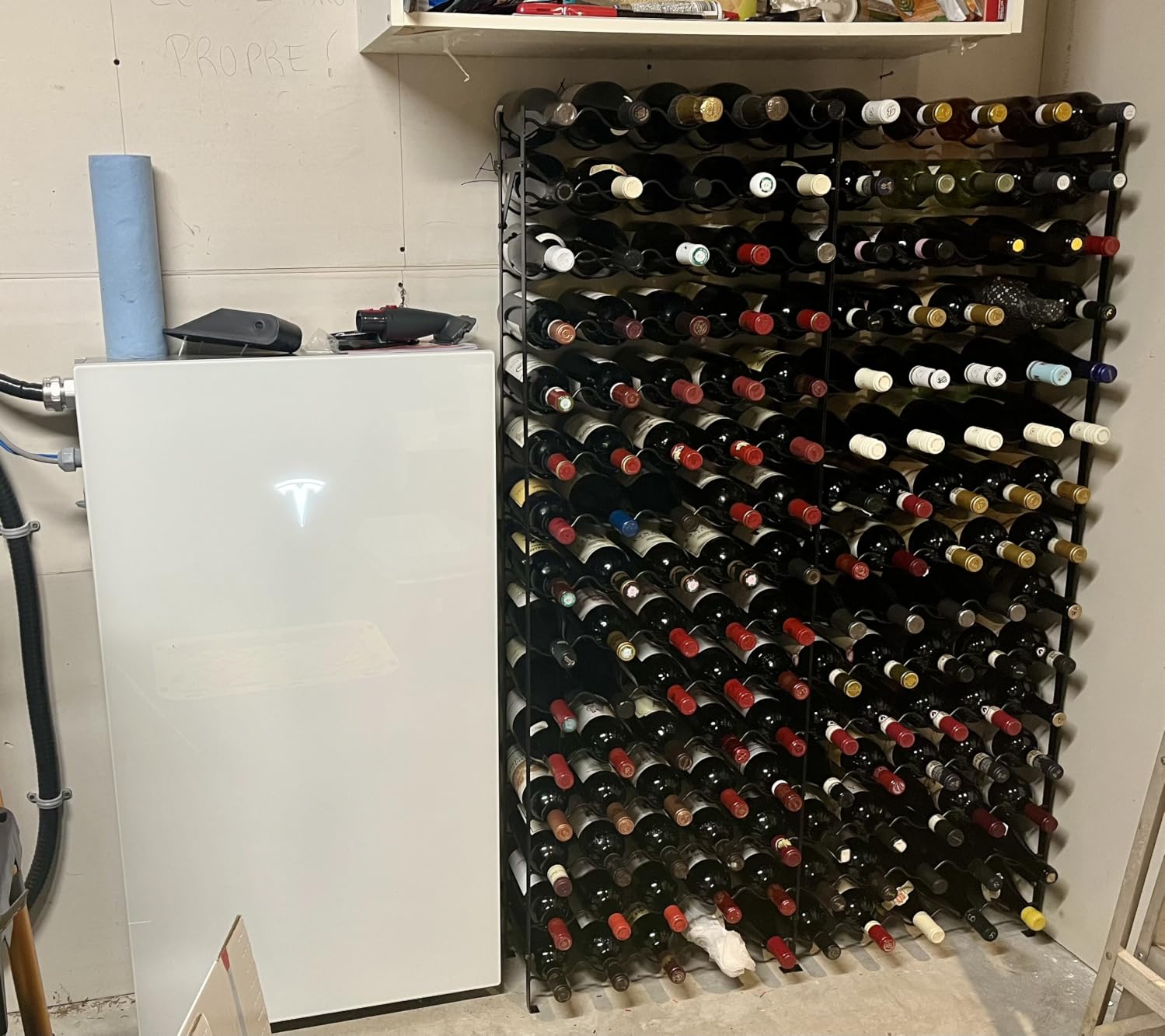 Sorbus Freestanding Floor Wine Rack, Home Bar & Cellar Storage (150 Bottle) customer photo 2