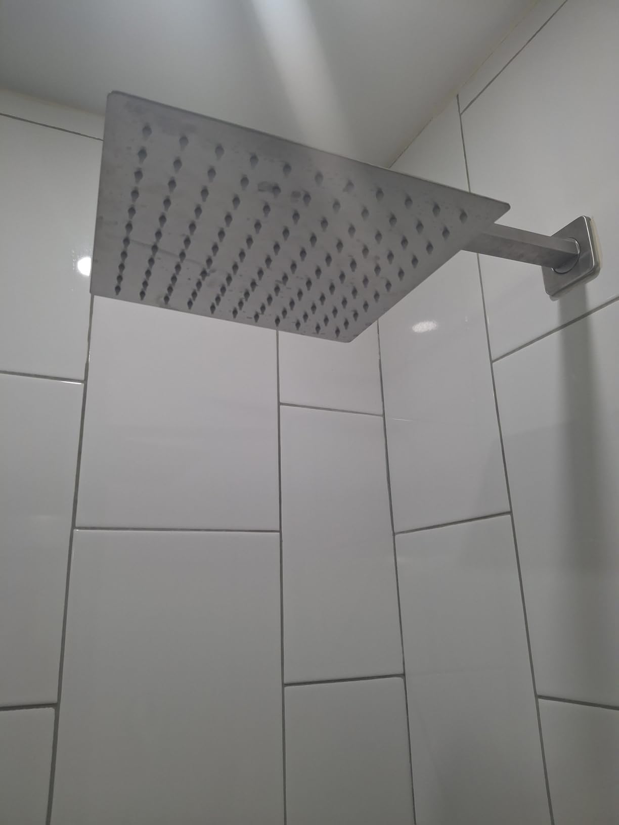 NearMoon Rain Shower Head, High Flow Stainless Steel Square Rainfall Shower, High Pressure Design, Awesome Shower Experience Even At Low Water Flow (8 Inch, Chrome Finish) customer photo 1