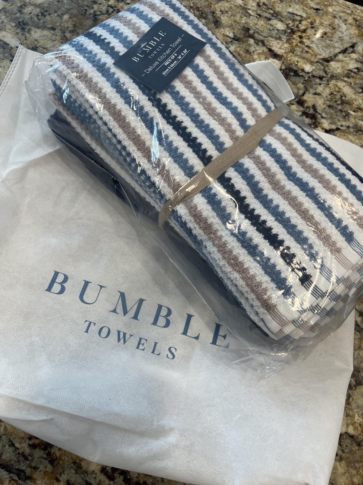 Bumble Kitchen Towels 6 Pack 100% Cotton 16