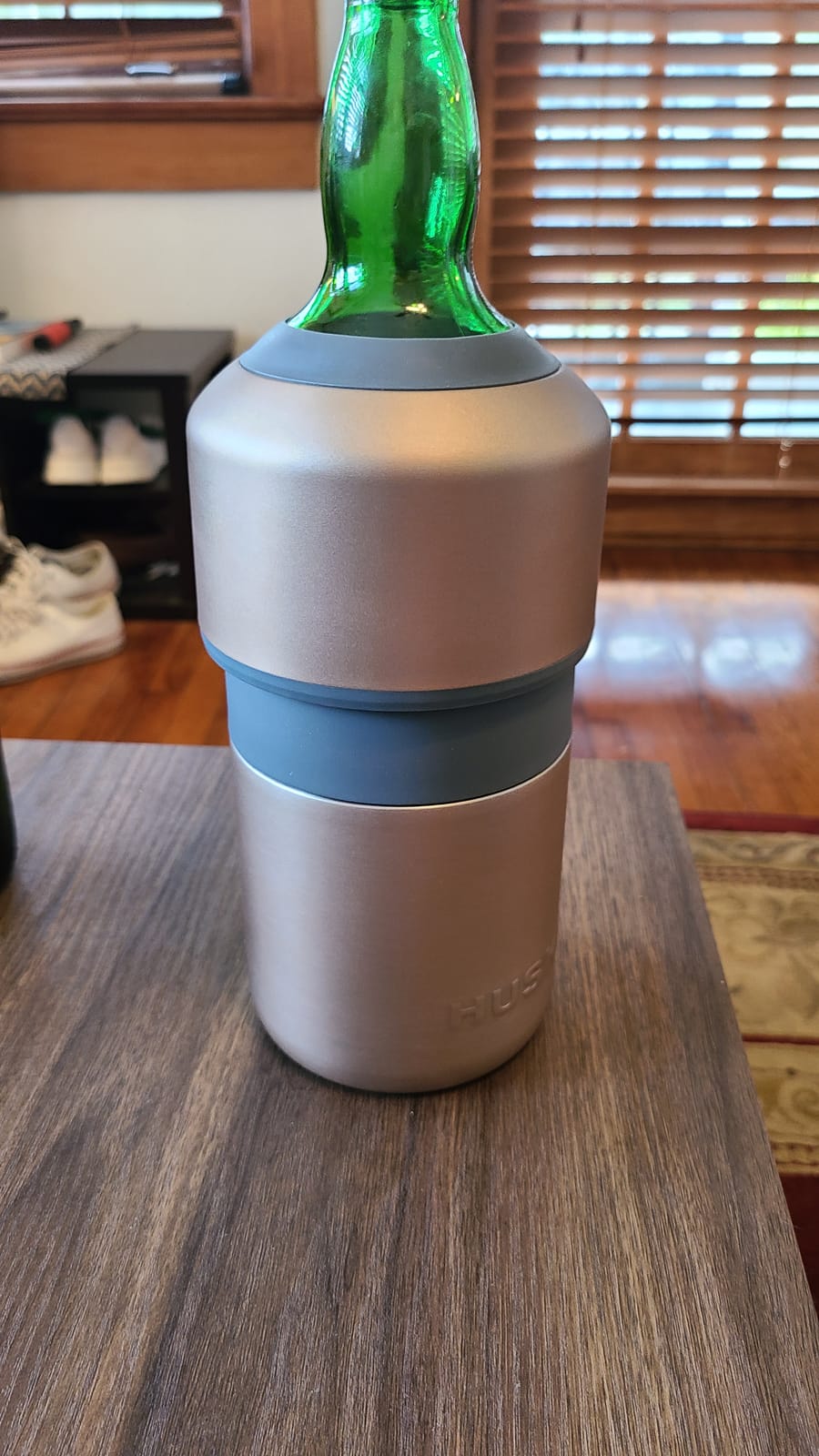 Huski Wine Chiller | Award Winning Iceless Design | Keeps Wine Cold up to 6 Hours | Wine Accessory | Next Generation Ice Bucket | Fits Some Champagne Bottles | Perfect Gift for Wine Lovers (Stainless) customer photo 1