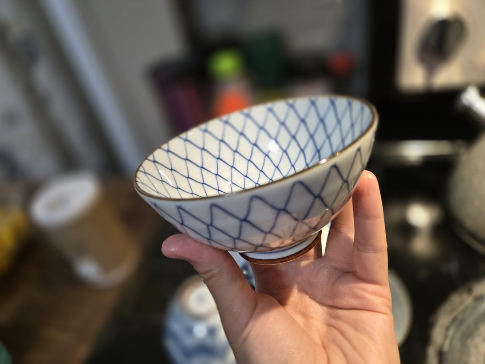 Saikai Pottery 19541 Arita Ware Kiyohide Kiln Rice Bowl, 5 Patterns, Old Dyed Picture Change, Made in Japan customer photo 1