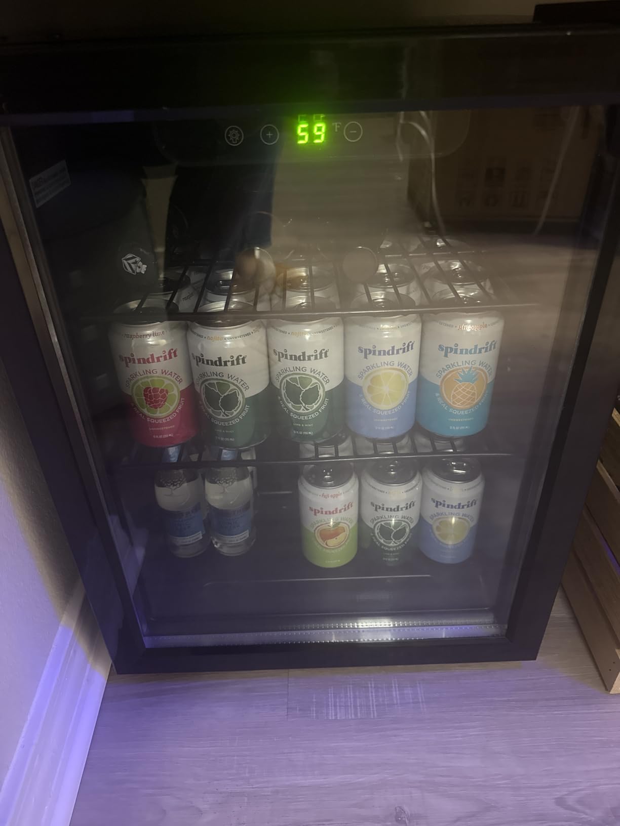 Antarctic Star 95 Can Beverage Refrigerator Cooler, Mini Fridge Glass Door for Soda Beer Wine Stainless Steel Glass Door,Small Drink Dispenser Digital Display for Home, Office Bar,2.4cu.ft customer photo 2
