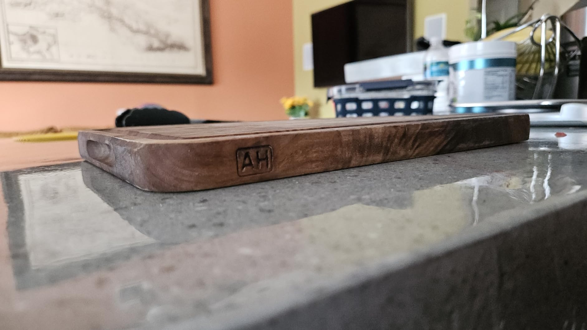AZRHOM Walnut Wood Cutting Board 17x11 in Large Wooden Chopping Board customer photo 1
