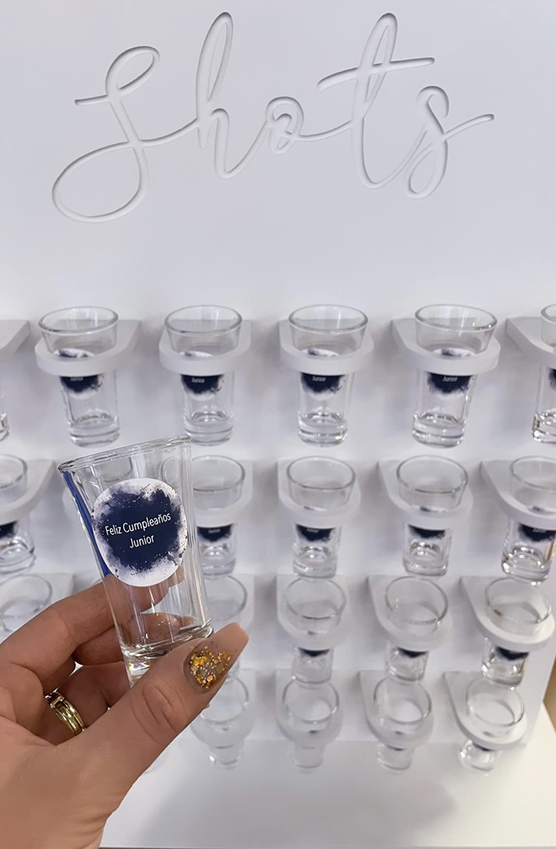 Ruckae 12 Pack 1oz Shot Glasses Set,Clear Shot Glass bulk with Heavy Base customer photo 2