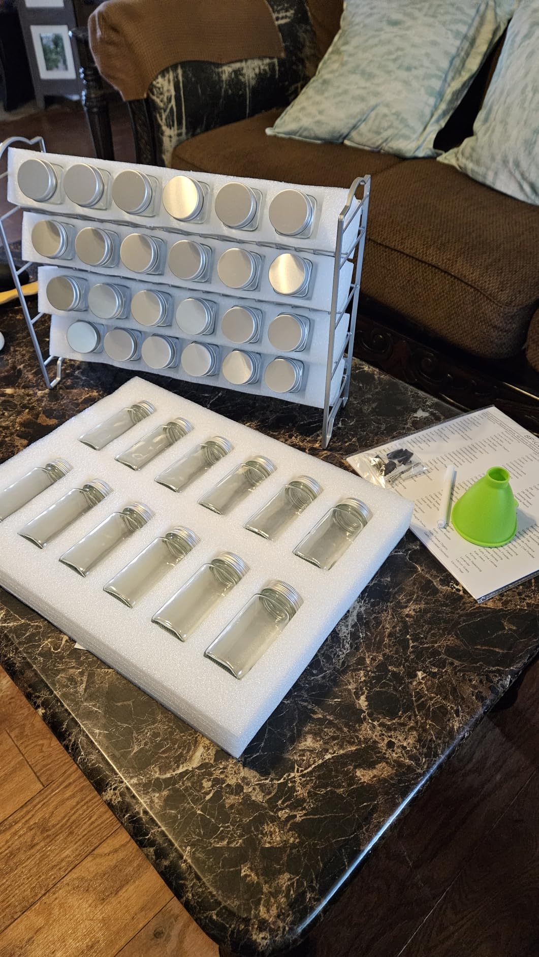 SWOMMOLY Spice Rack Organizer with 36 Spice Jars 4 oz, 396 Spice Labels customer photo 2