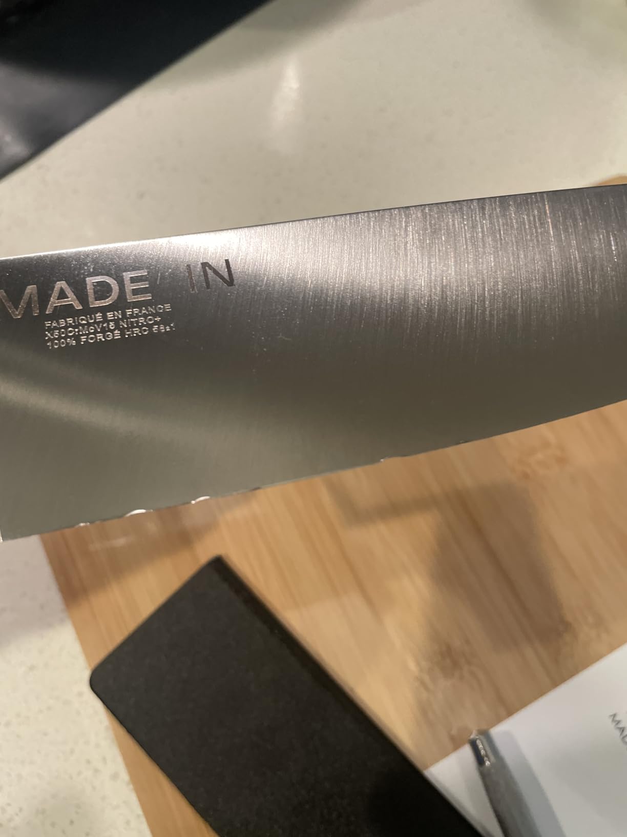 Knife Sharpener Rod, 13 Inch Carbon Steel Honing Rod for Kitchen Knives customer photo 2